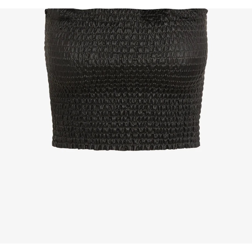 Commando Faux Leather Smocked Tube Top